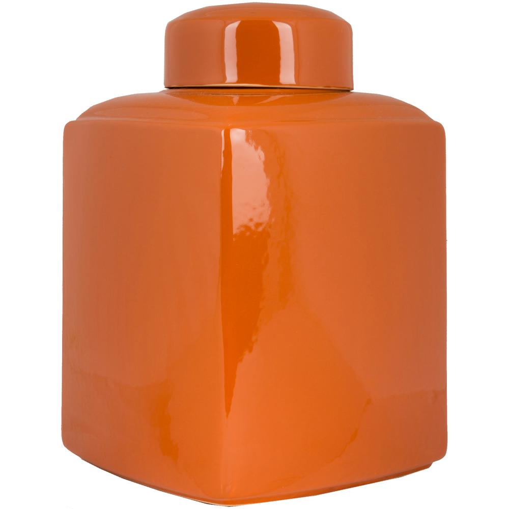 Burnt Orange Home Accents Decor The Depot Esscha Burnt Orange 16 In Decorative Jar