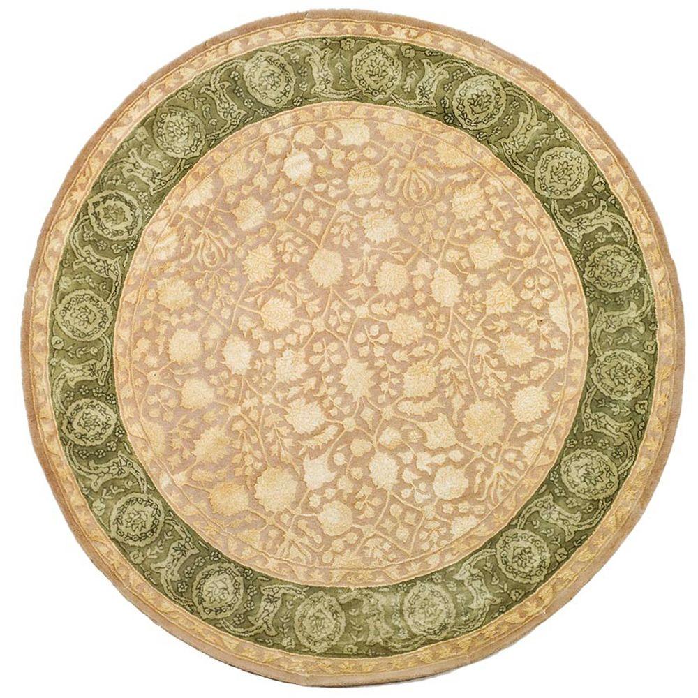 Safavieh Silk Road Ivory/Sage 4 ft. x 4 ft. Round Area RugSKR212A4R