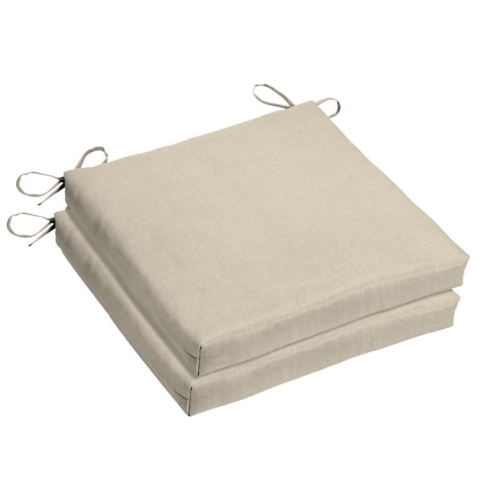 Home Decorators Collection 18 X Sunbrella Canvas Flax Outdoor Home Decorators Collection 18 X Sunbrella Canvas Flax Outdoor Dining Chair Cushion 2