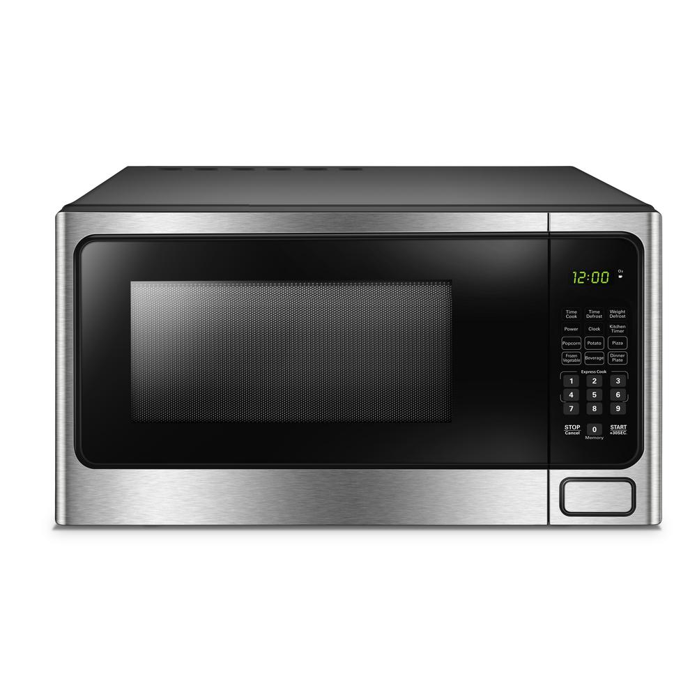 Danby 1.1 Cu. Ft. Countertop Microwave In Stainless Steel-DDMW1125BBS ...