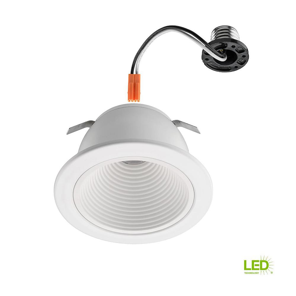 Commercial Electric 5 In And 6 White Integrated Led Recessed Commercial Electric 5 In And 6 White Integrated Led Recessed Trim 4 Pack Dl N28a11fr1 27 The Home Depot