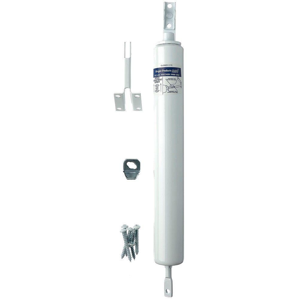 door screen closer pneumatic closers wright duty heavy aluminum storm hardware depot homedepot
