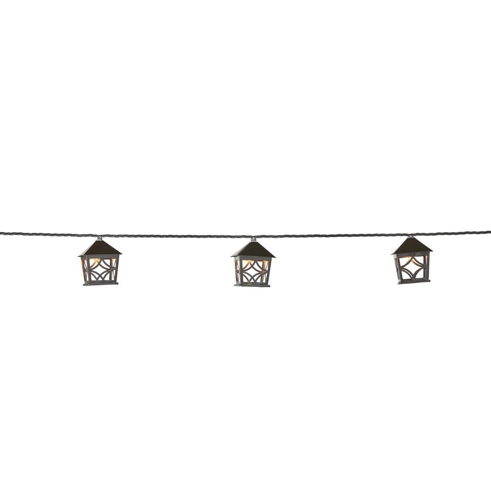 Plug In String Lights No Additional Features Outdoor Specialty Black Rooftop Lantern String Light