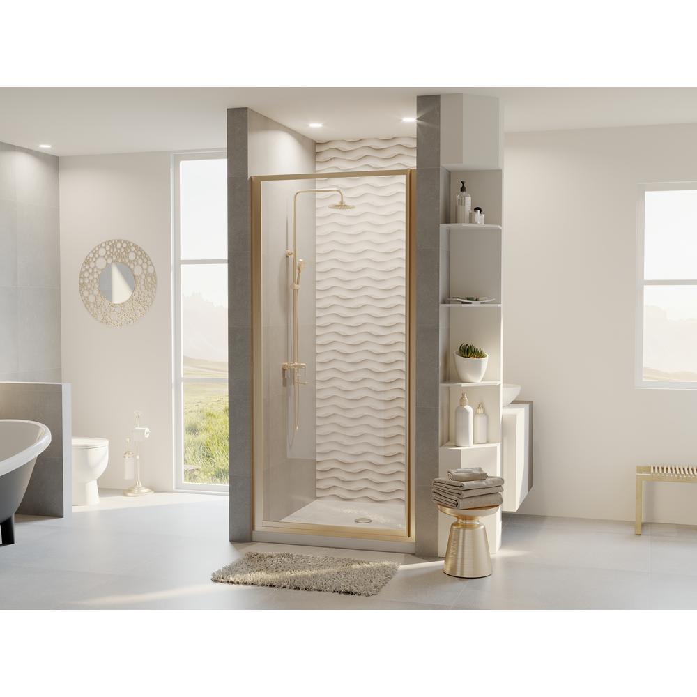 Basco Deluxe Framed Sliding Shower Door Fits 42 44 Inch Opening Obscure Glass Silver Finish Amazon Com