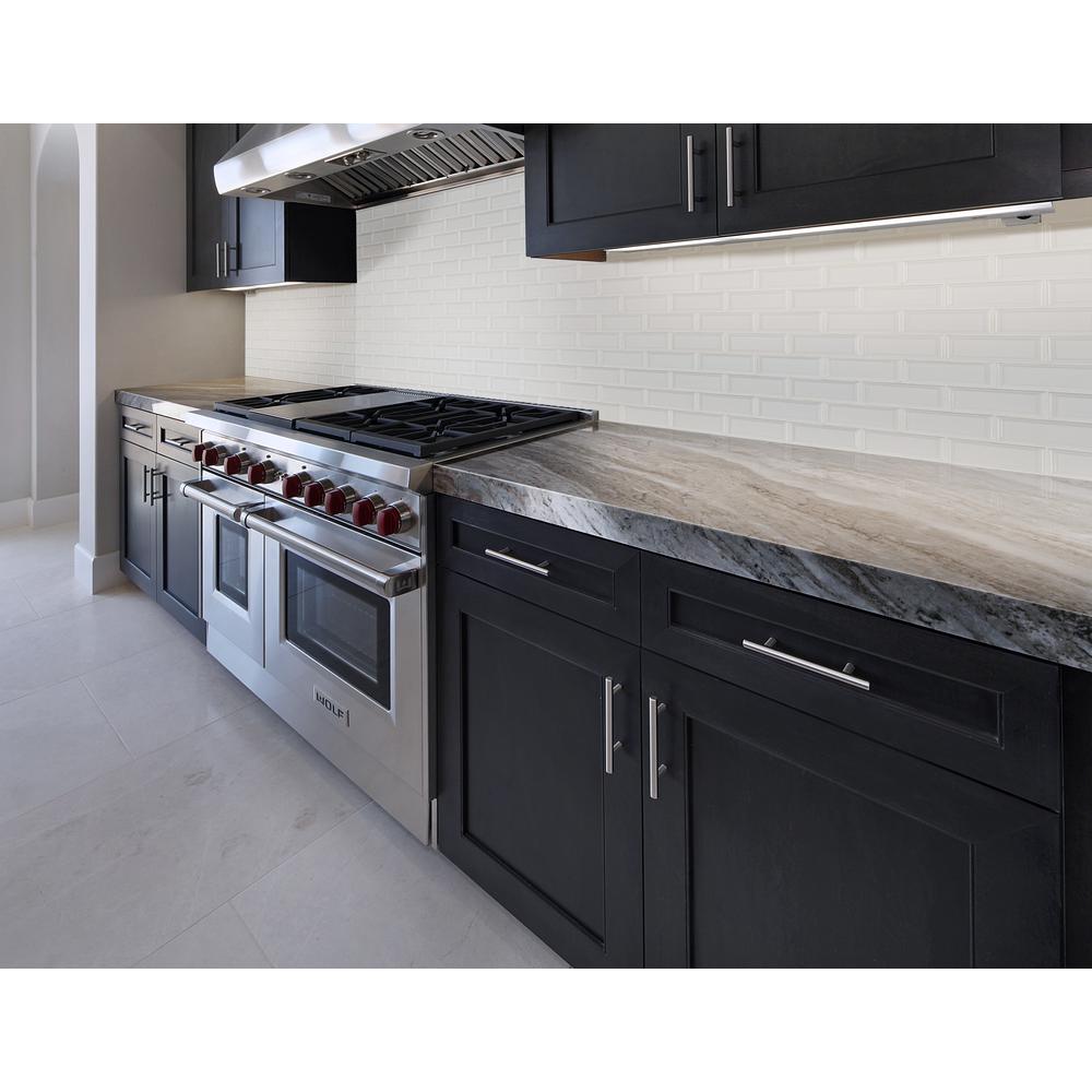 Msi Bright White Bevel 11 47 In X 11 63 In X 6 Mm Glazed