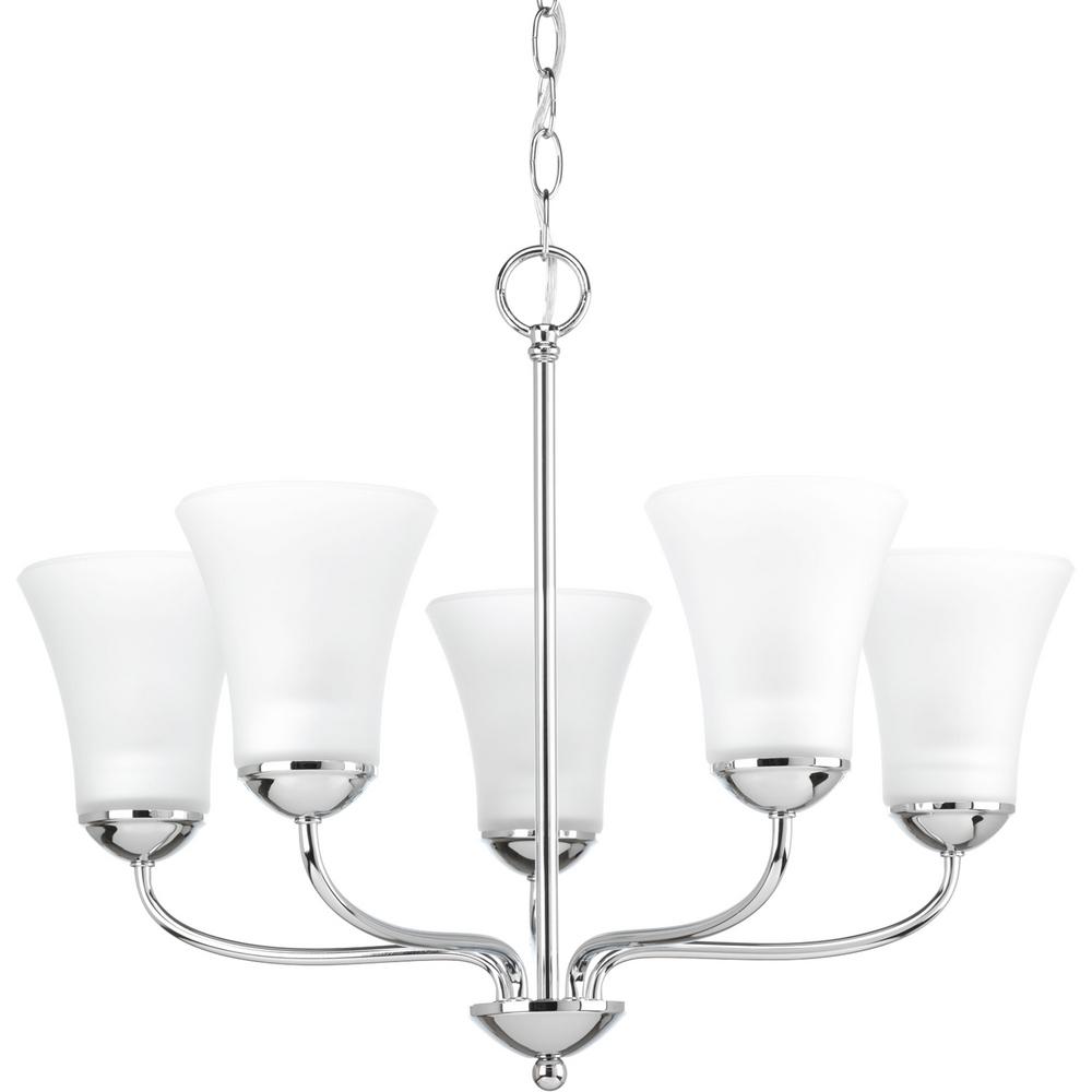 Progress Lighting Classic Collection 5Light Polished Chrome Chandelier