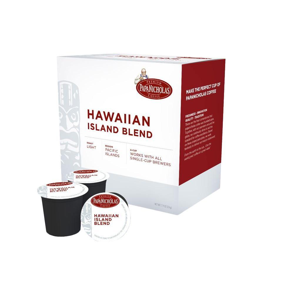PapaNicholas Coffee Single Serve Coffee Cups Fits Keurig K Cup Brewers, Hawaiian Islands Blend, 12 Count (B00HVLCHF2)