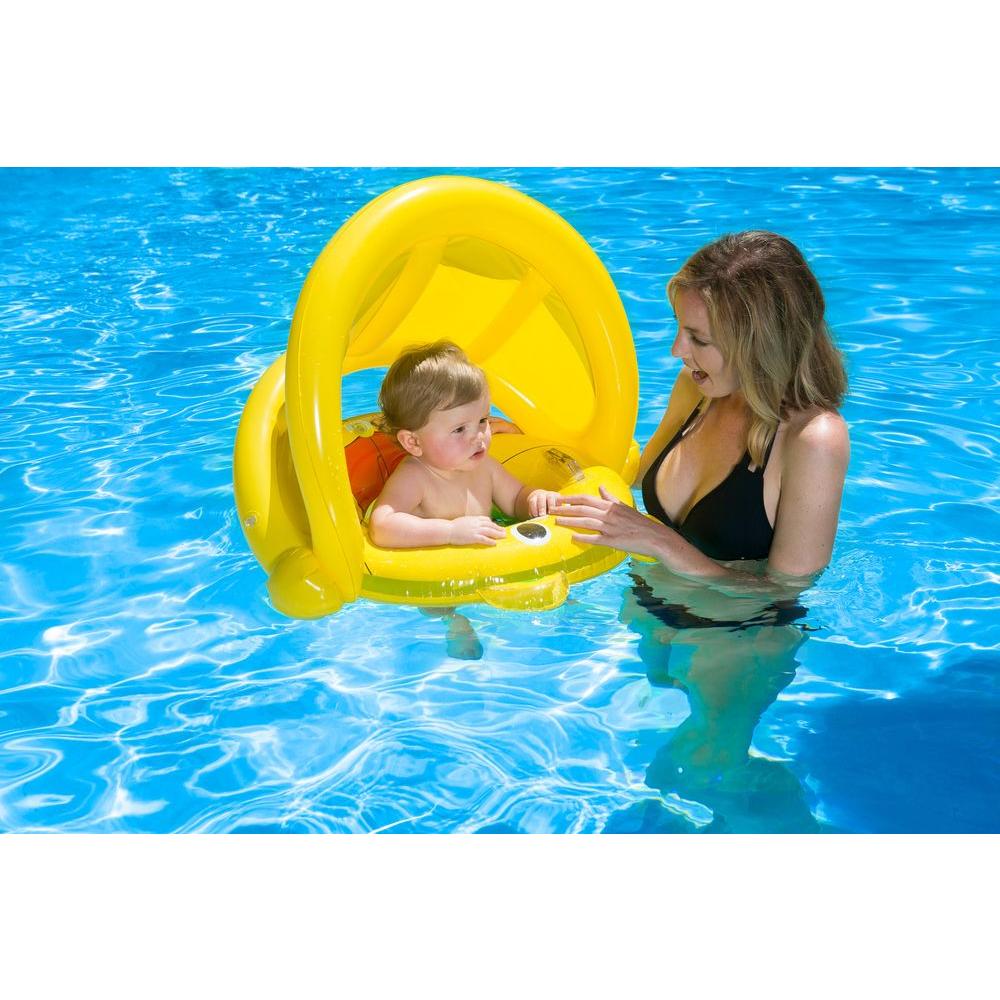 yellow baby pool float