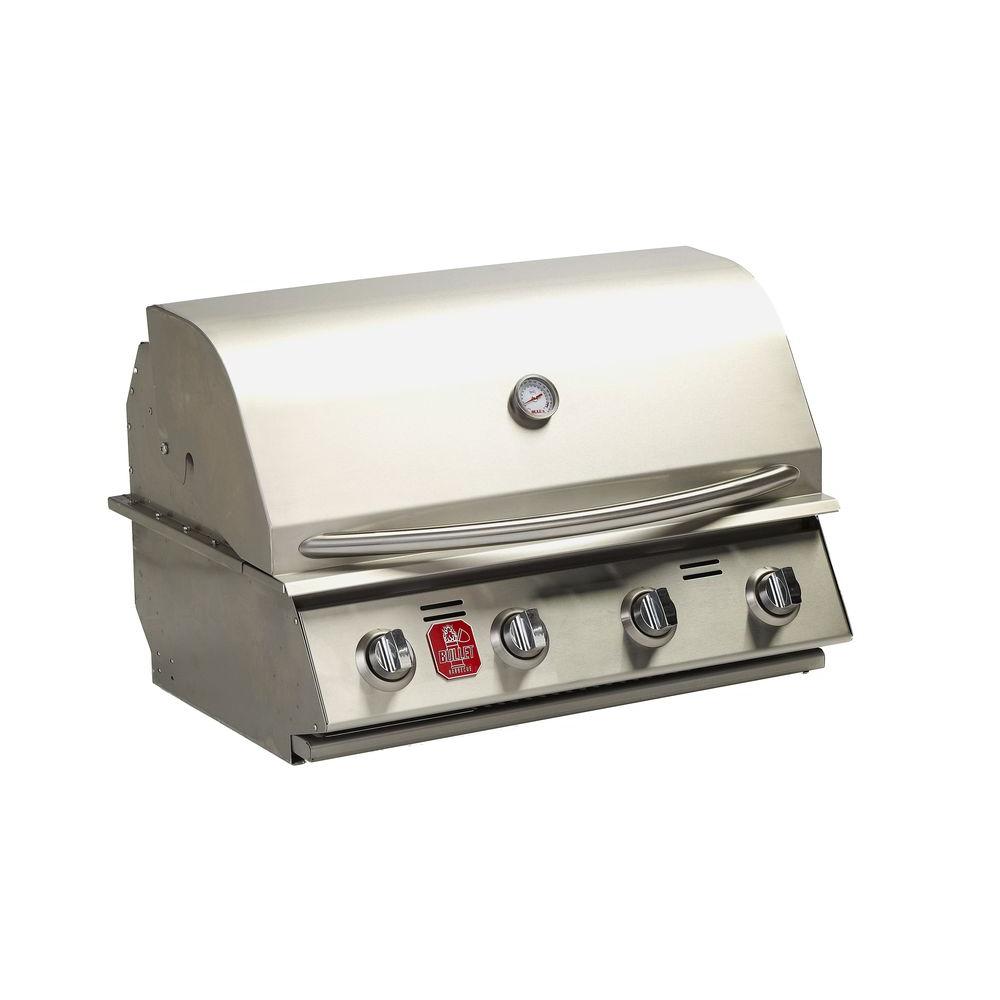 Bullet 4Burner Builtin Propane Gas Grill in Stainless Steel98110