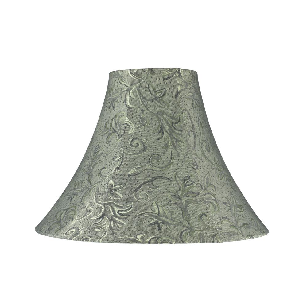 Aspen Creative Corporation 16 In X 12 Green And Leaf Design Aspen Creative Corporation 16 In X 12 Green And Leaf Design Bell Lamp