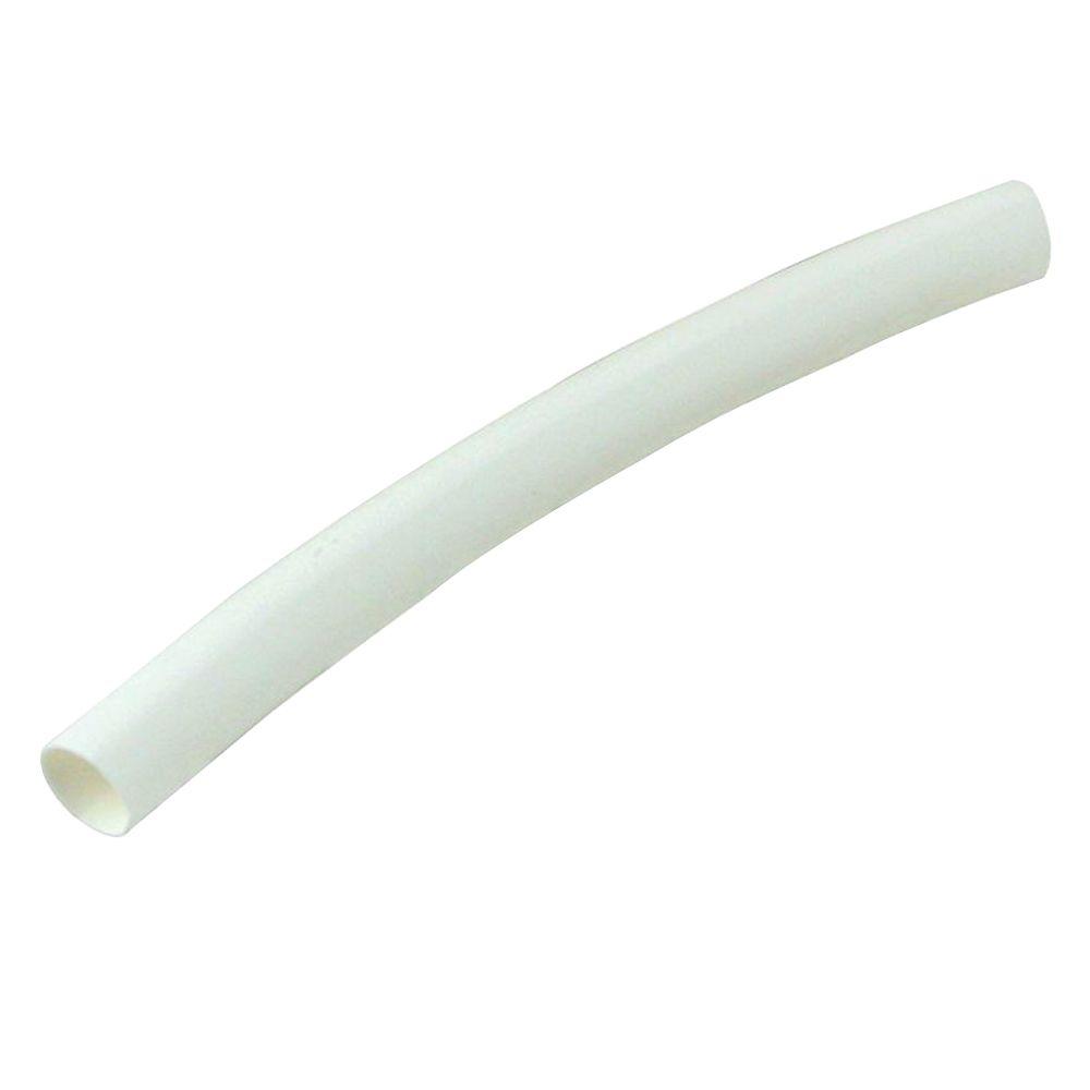 Commercial Electric 1 4 In White Polyolefin Heat Shrink Tubing 5 Pack Hst 250w The Home Depot