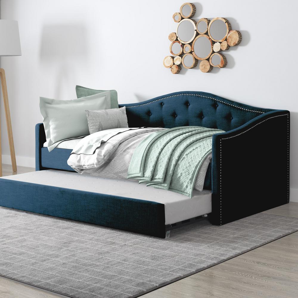 black full size daybed with trundle