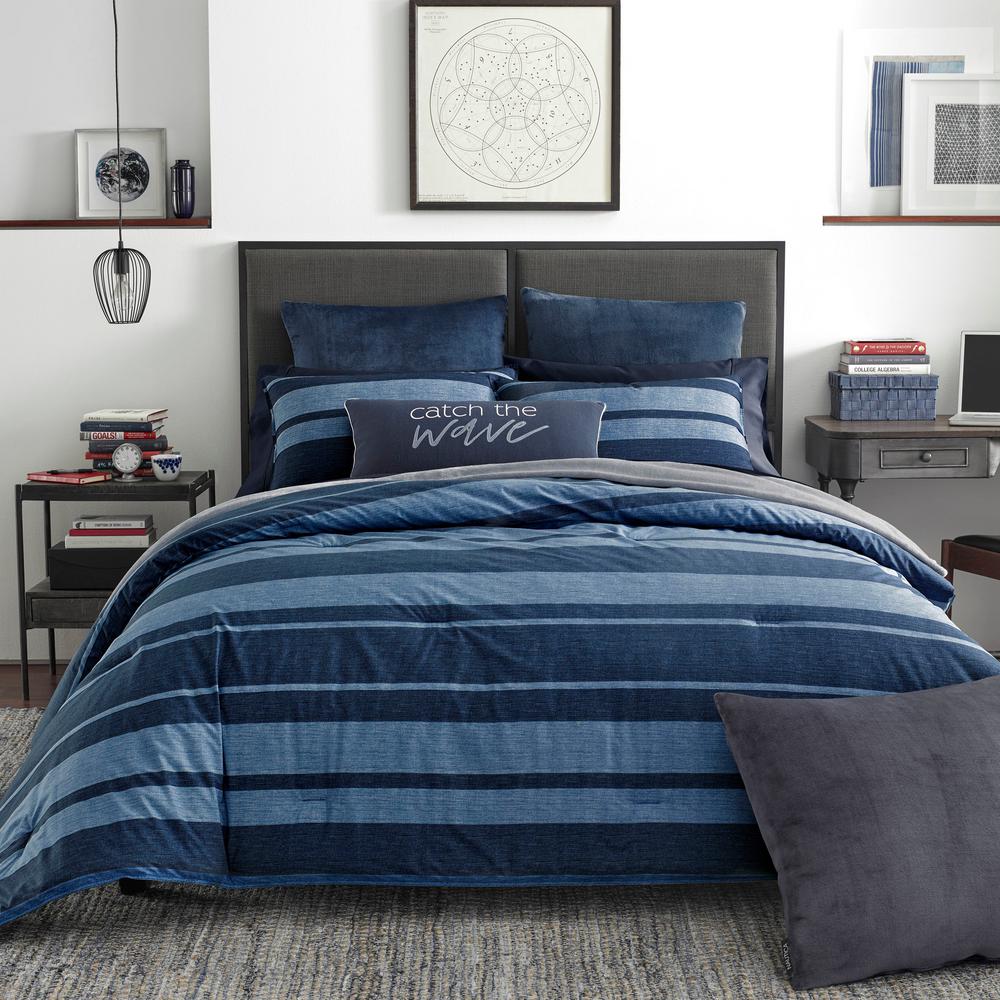 Nautica Longpoint 2 Piece Navy Twin Twin Xl Comforter Set