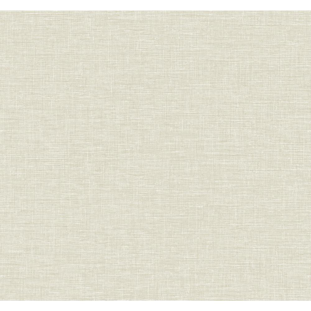 Seabrook Designs Linen Weave Beige And Off White Wallpaper Aw The Home Depot