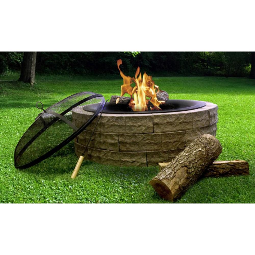 42 In Four Seasons Lightweight Wood Burning Concrete Fire Pit