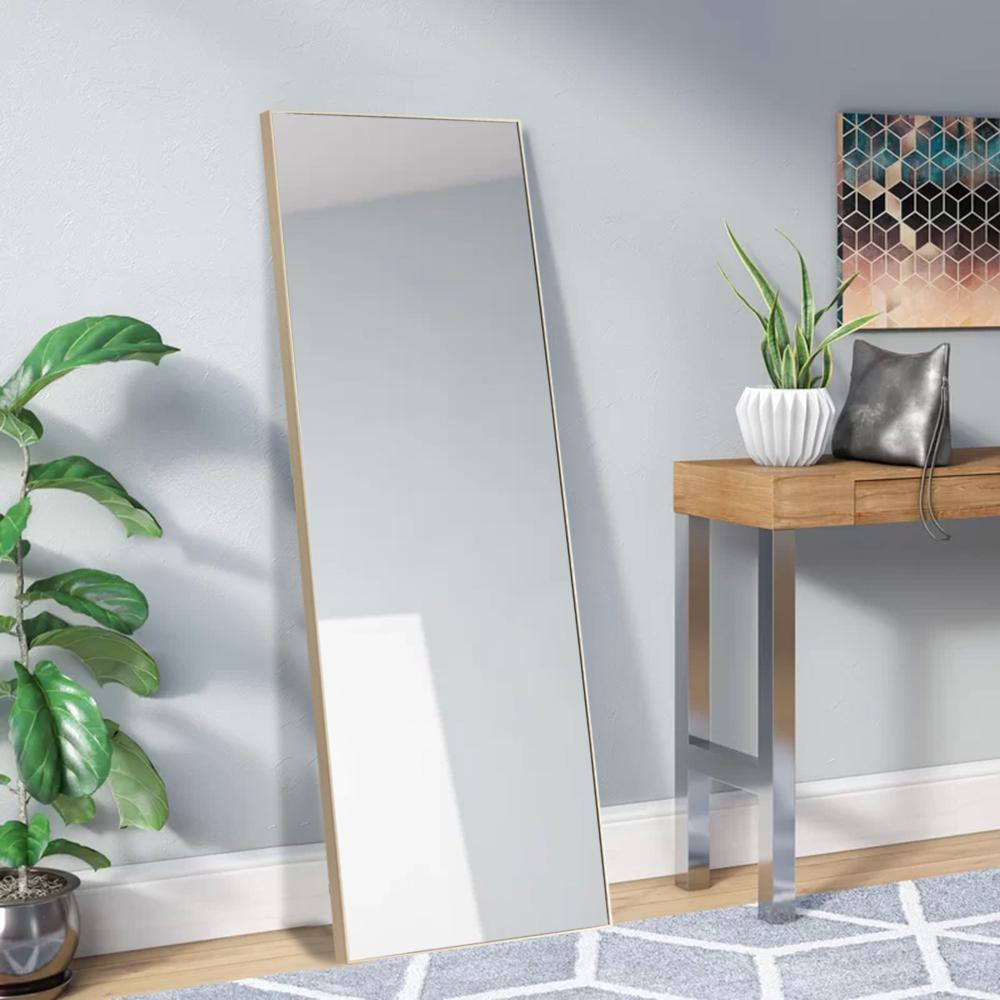 NeuType Modern Rectangular Large Floor/FullLength Mirror With Stand