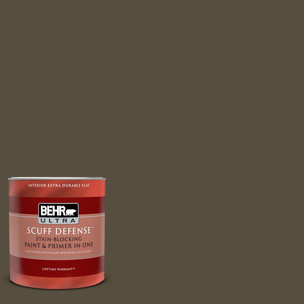 BEHR ULTRA SCUFF DEFENSE 1 qt. SH770 Bridgewood Extra Durable Flat