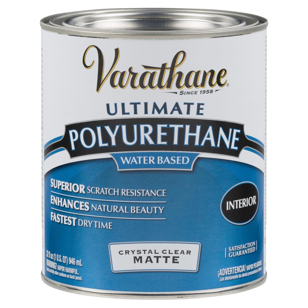 1 Qt Clear Matte Water Based Interior Polyurethane