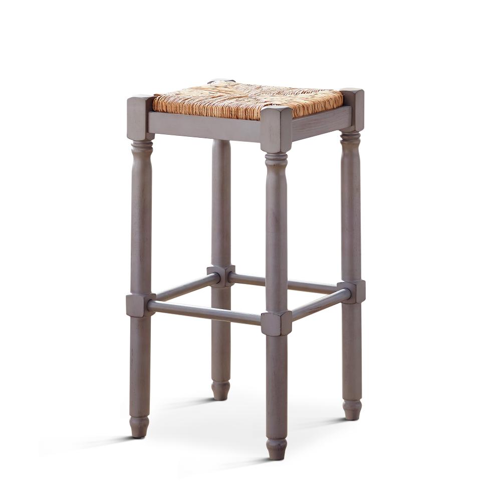 American Woodcrafters Poppy 29 In Gray Backless Bar Stool B2 151 Poppy 29 In Gray Backless Bar Stool
