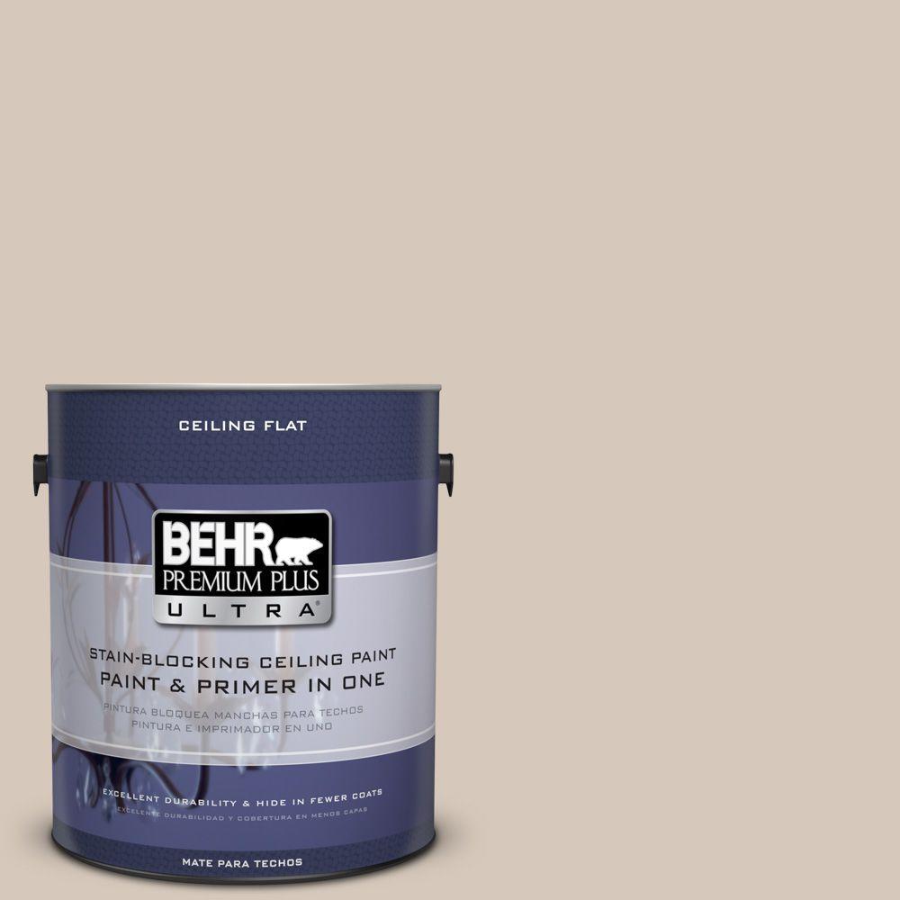 BEHR Premium Plus Ultra 1Gal. No.UL17016 Ceiling Tinted to Almond