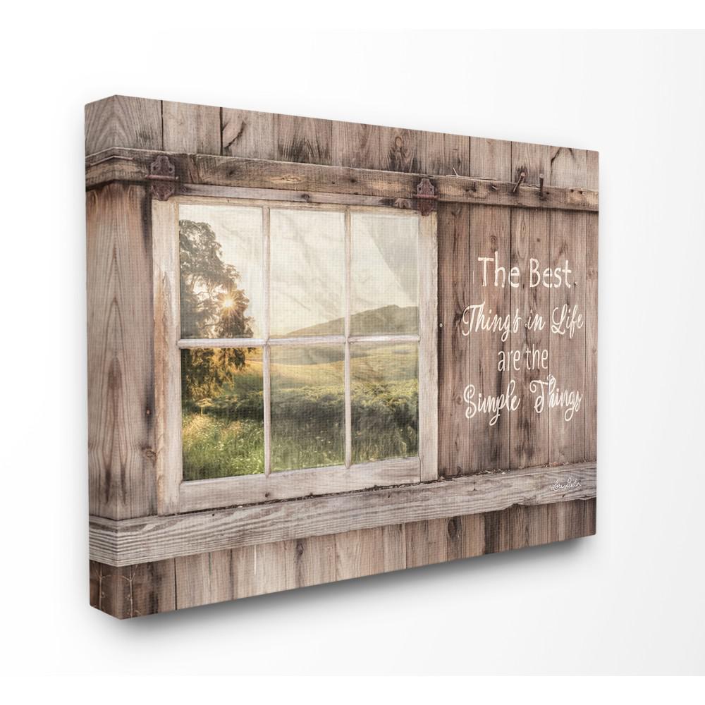 The Stupell Home Decor Collection 36 In X 48 In Simple Things Rustic Barn Window Distressed Photograph Super Canvas Wall Art By Lori Deiter Rwp 165 Cn 36x48 The Home Depot