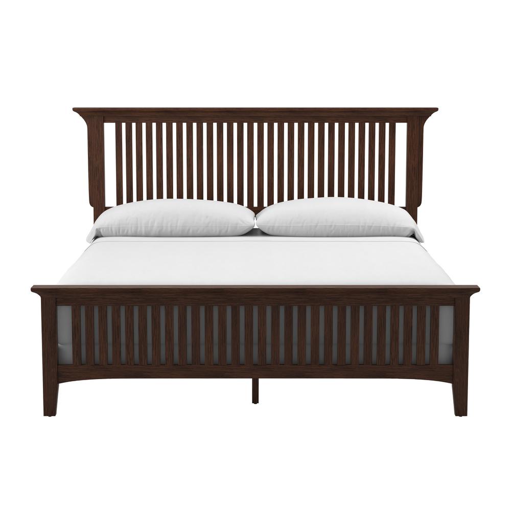 Osp Home Furnishings Modern Mission Vintage Oak King Bed