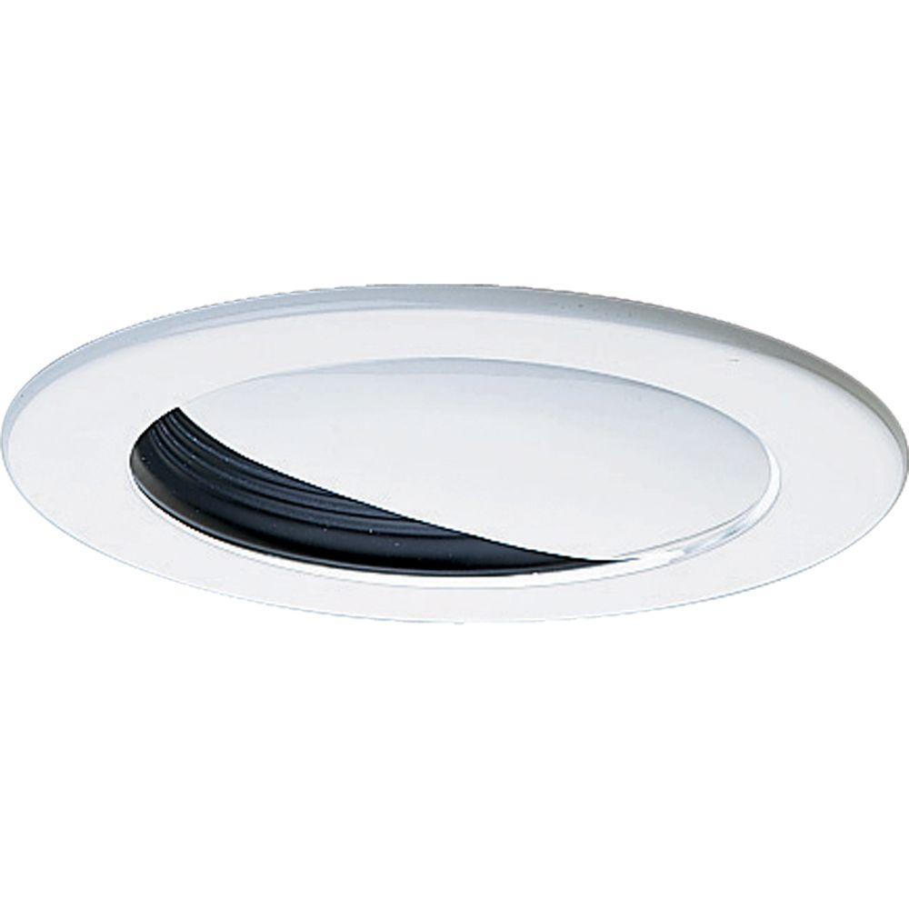 Progress Lighting 4 In 12 Volt Black Recessed Wall Washer Trim