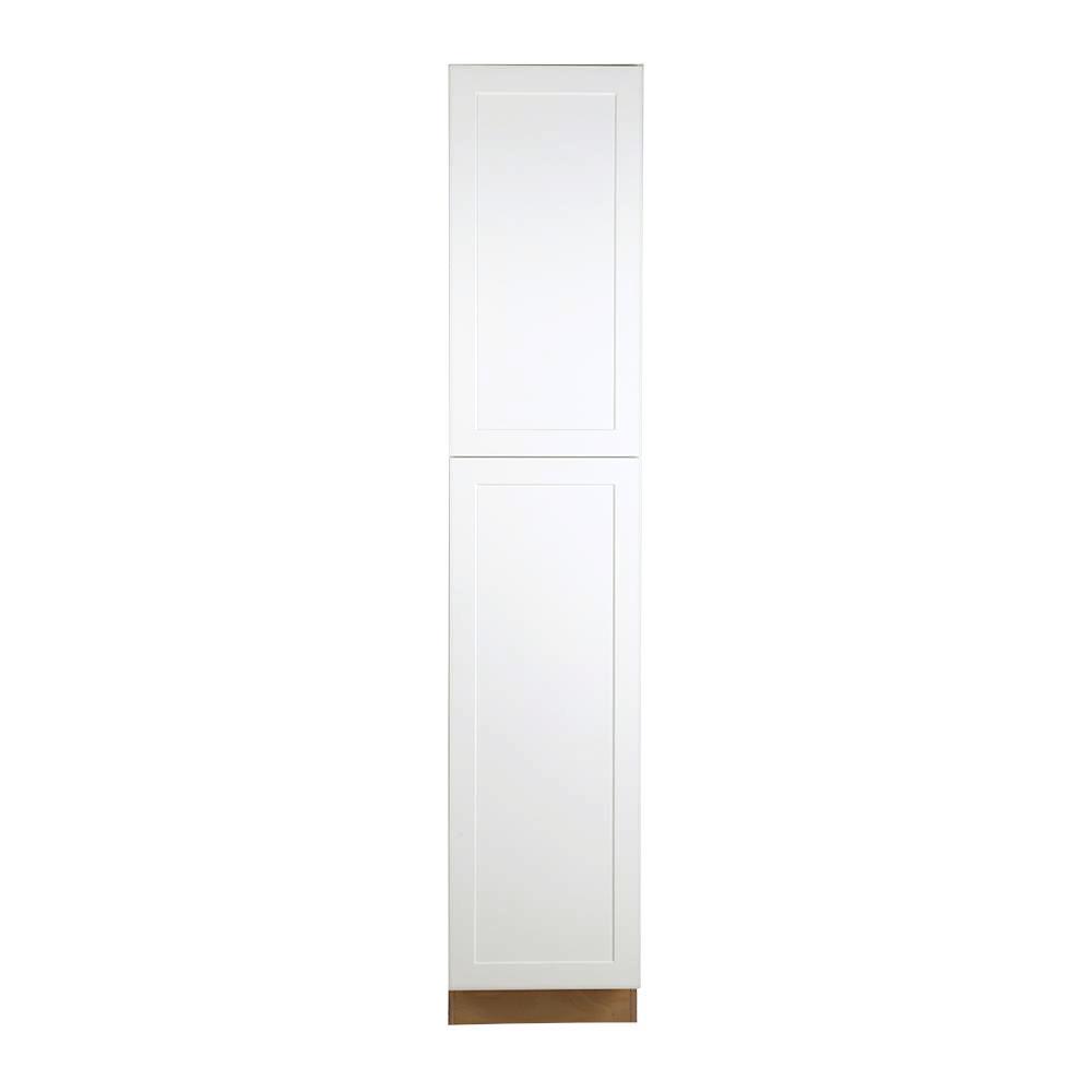 Hampton Bay Cambridge Assembled 18x90x24 in. Pantry Cabinet in White