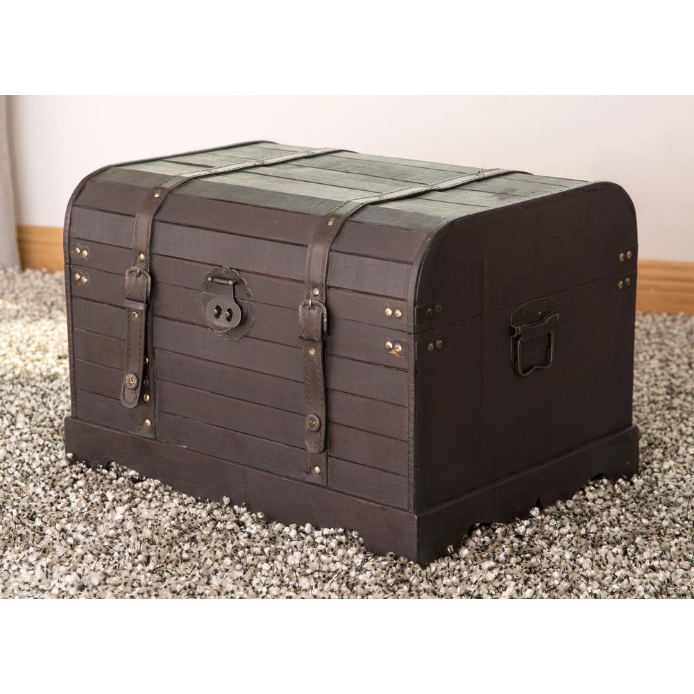 antique luggage trunk