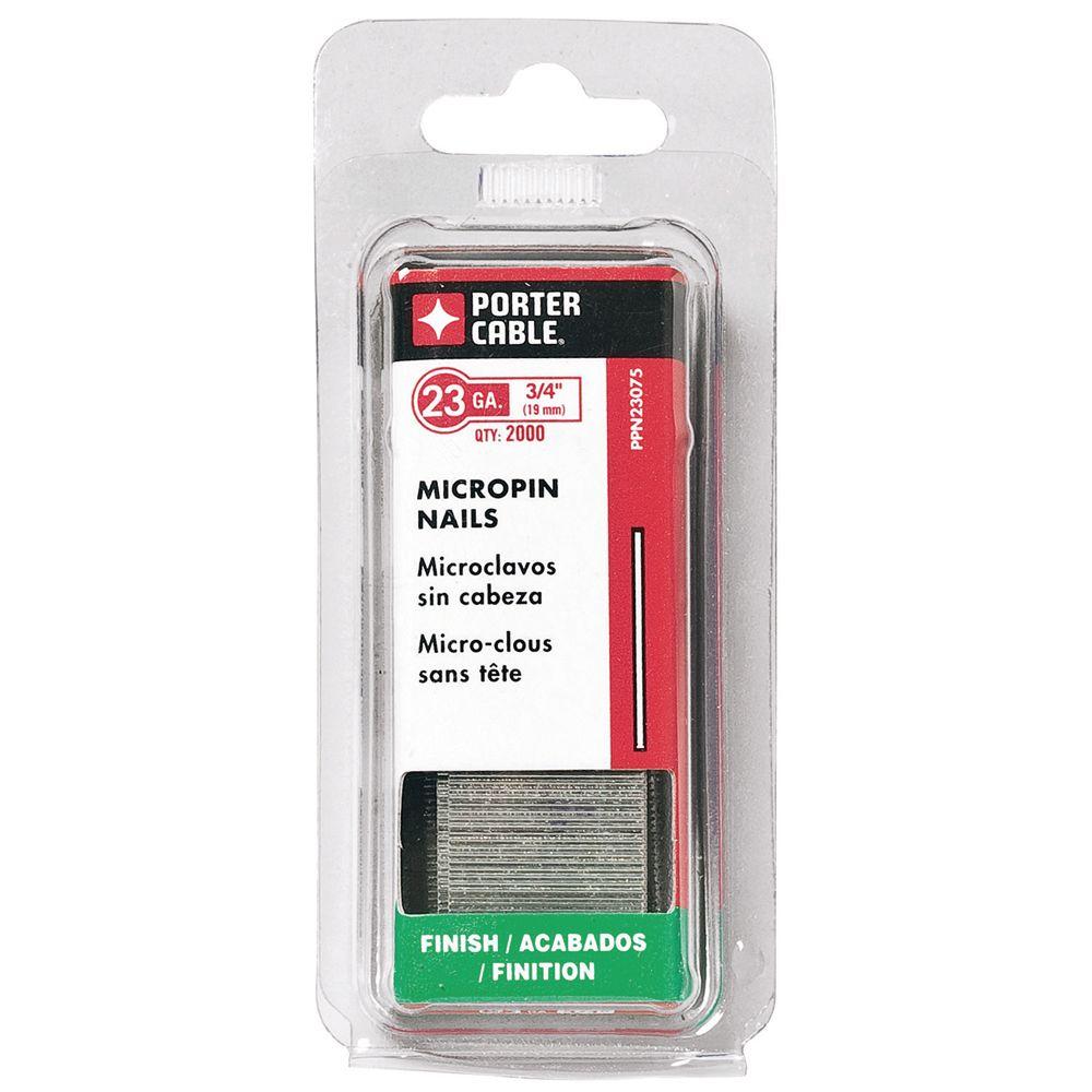 Porter-Cable 3/4 in. x 23-Gauge Glue 2M Bright Pin Nails (2000 per Box