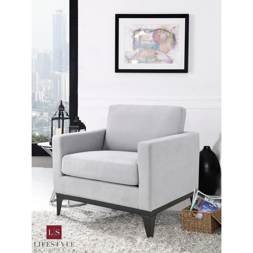 Lifestyle Solutions Delray Large Chair With Hardwood Frame & Quality Fabric, Light Grey was $338.21 now $216.84 (36.0% off)