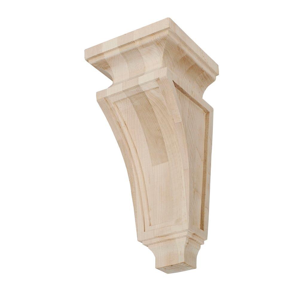 Unfinished Wood Corbels Moulding Millwork The Home Depot