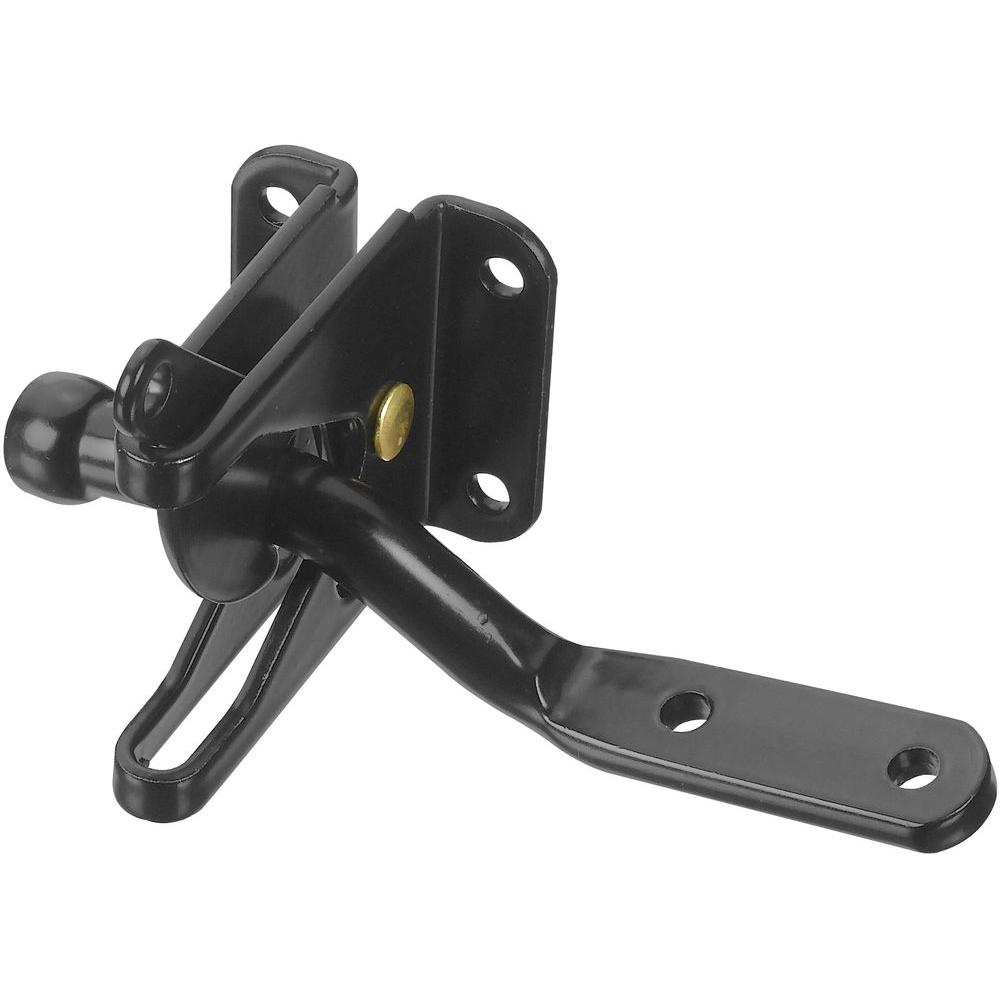 Stanley-National Hardware Automatic Gate Latch in Black-SP1261 GATE ...