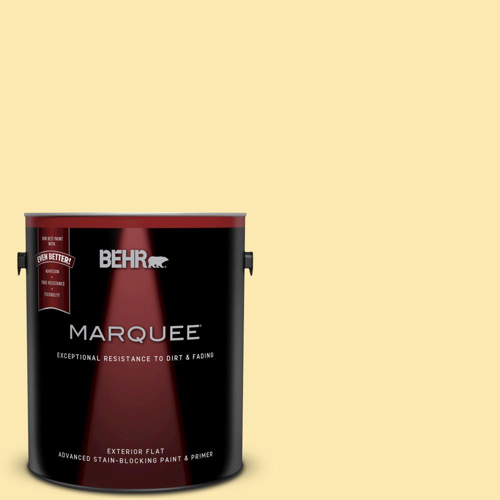 BEHR MARQUEE 5gal. P3206 Sulfur Yellow Flat Exterior Paint445305