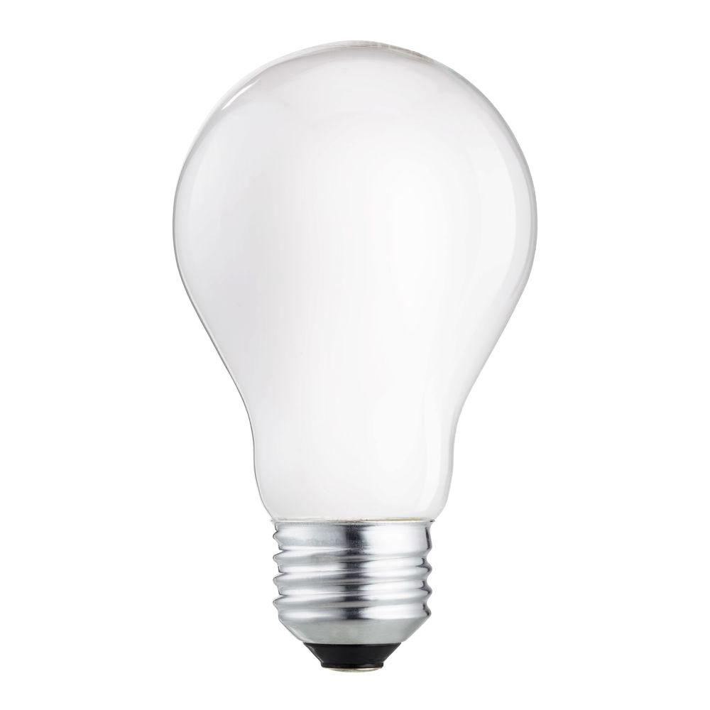 60-Watt Equivalent A19 Halogen Long Life Light Bulb (4-Pack)-457374 ...