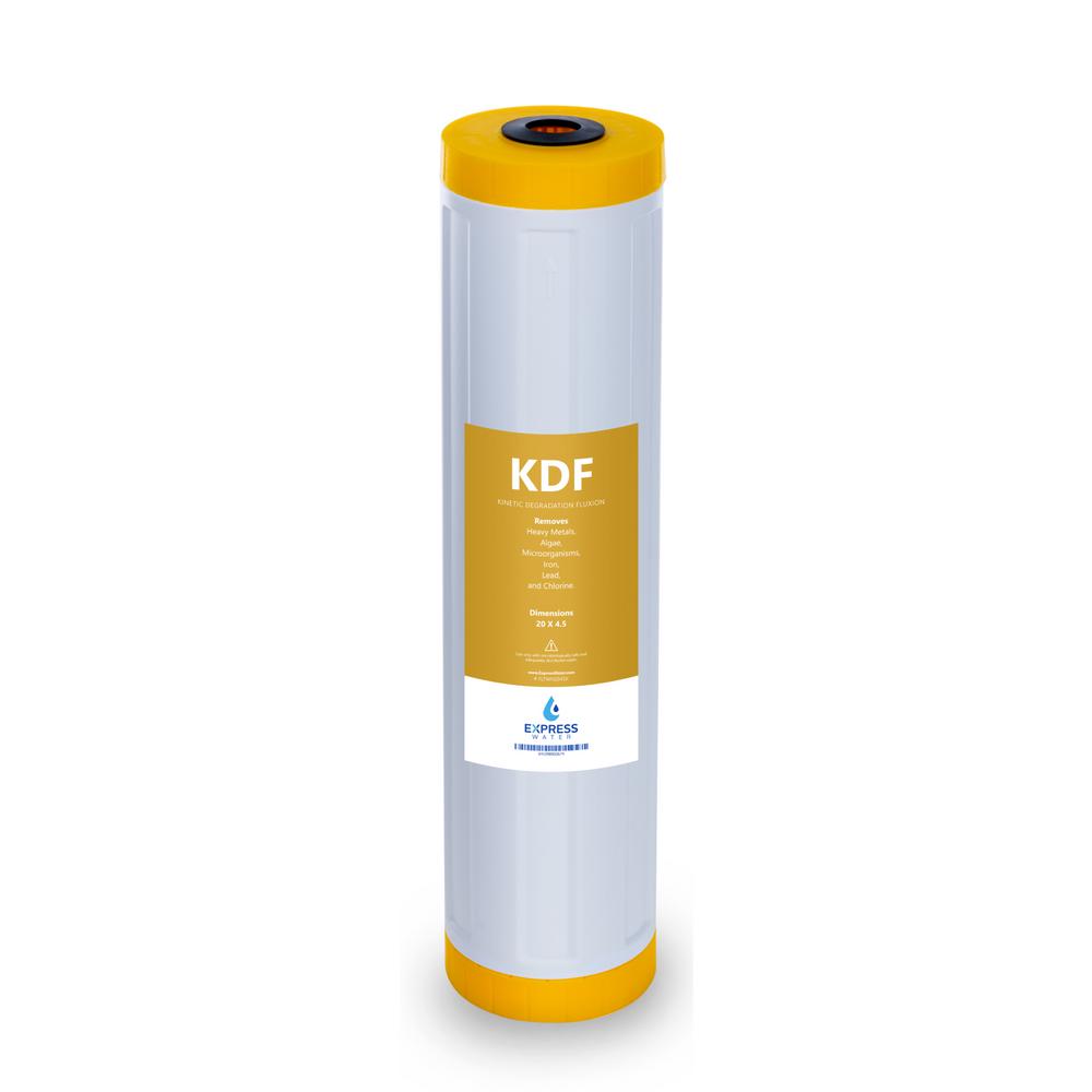 Express Water Kinetic Degradation Fluxion Filter KDF Catalytic Carbon   Express Water Whole House Water Filters Fltwh2045k 64 1000 