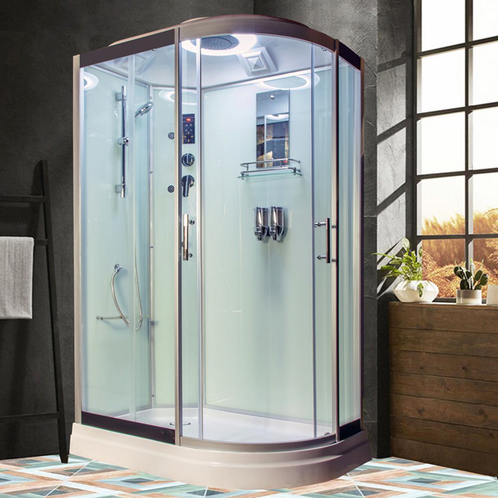 Freshjet Lavish 311/2 in. L x 47 in. W x 84 in. H Oblong Corner Shower