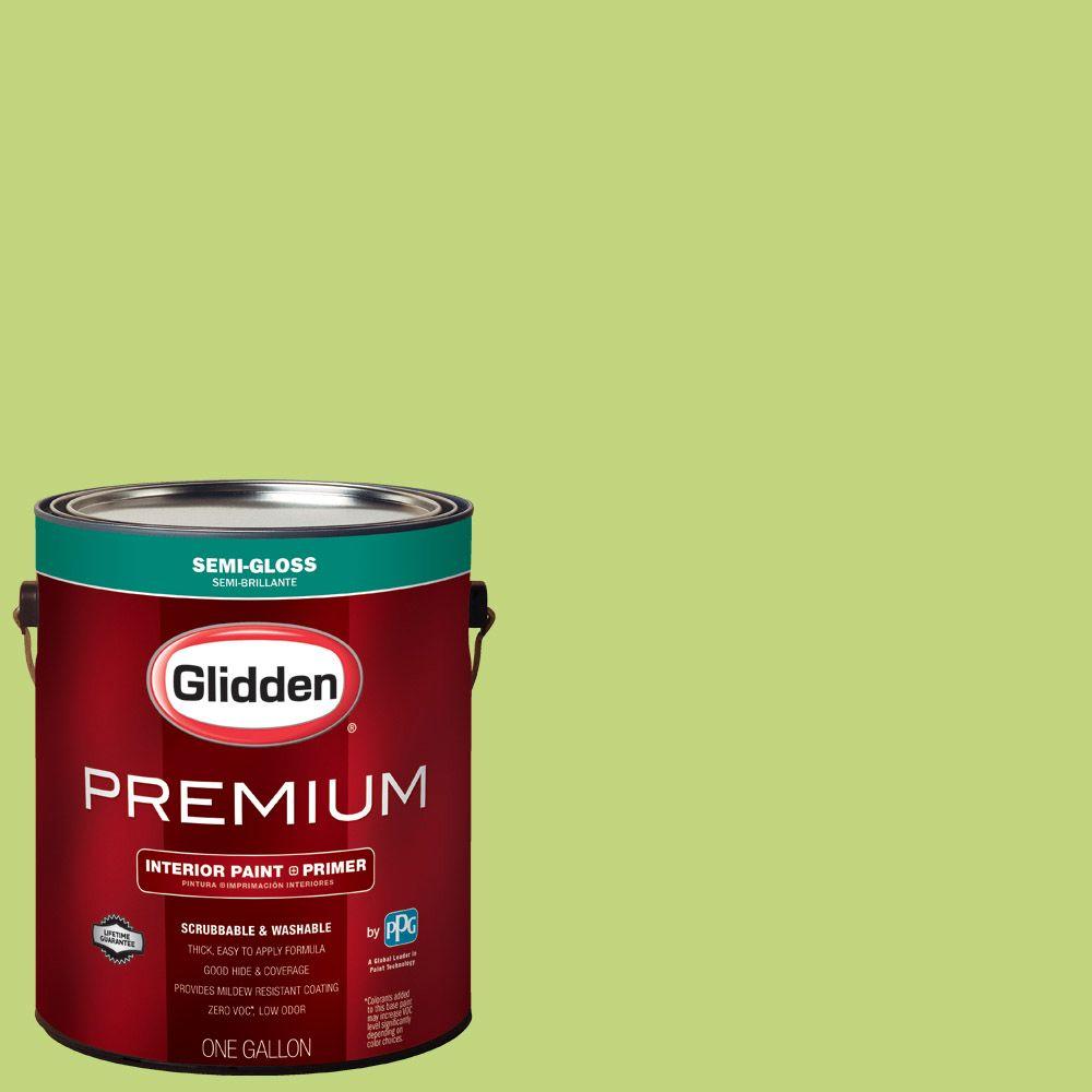 Glidden Premium 1 gal. HDGG27 Spring Green SemiGloss