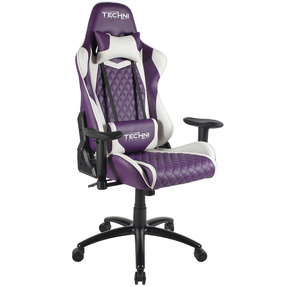 techni sport purple ergonomic high back racer style video