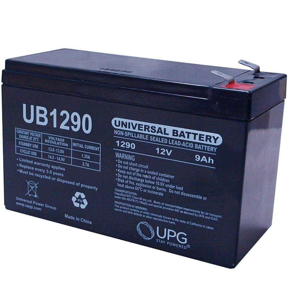 UPG SLA 12-Volt 9 Ah F2 Terminal Battery-UB1290F2 - The Home Depot