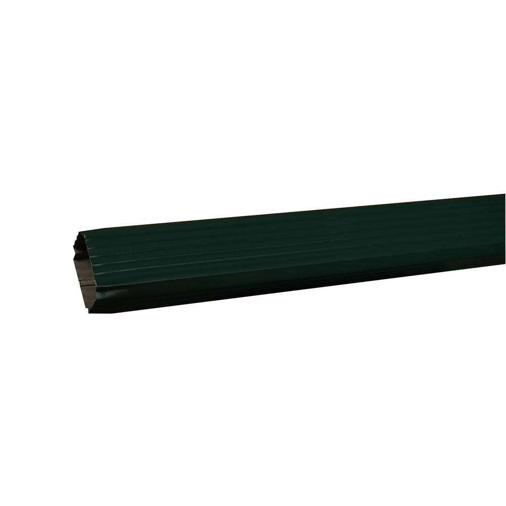 Amerimax Home Products 3 in. x 4 in. x 120 in. Grecian Green Aluminum