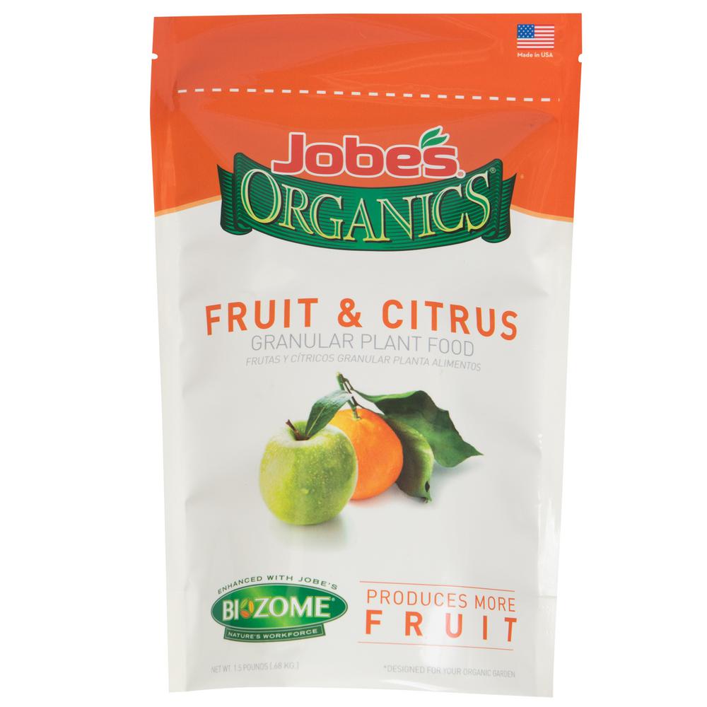 Jobe's Organics Organic 1.5 lb. Granular Fruit and Citrus Fertilizer