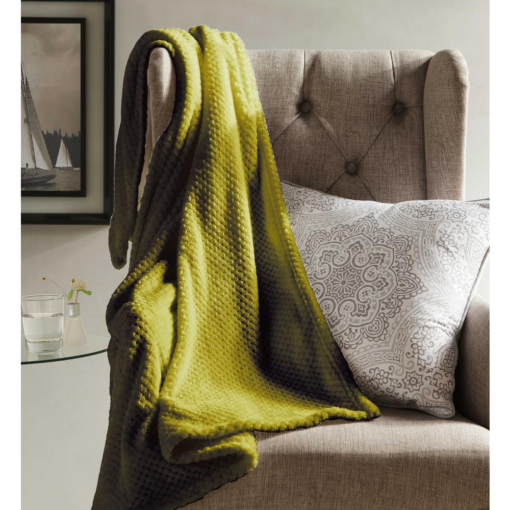 Duck River Myrcella Yellow Green Throw Blanket MYRCELLA 4947D6 The Home Depot