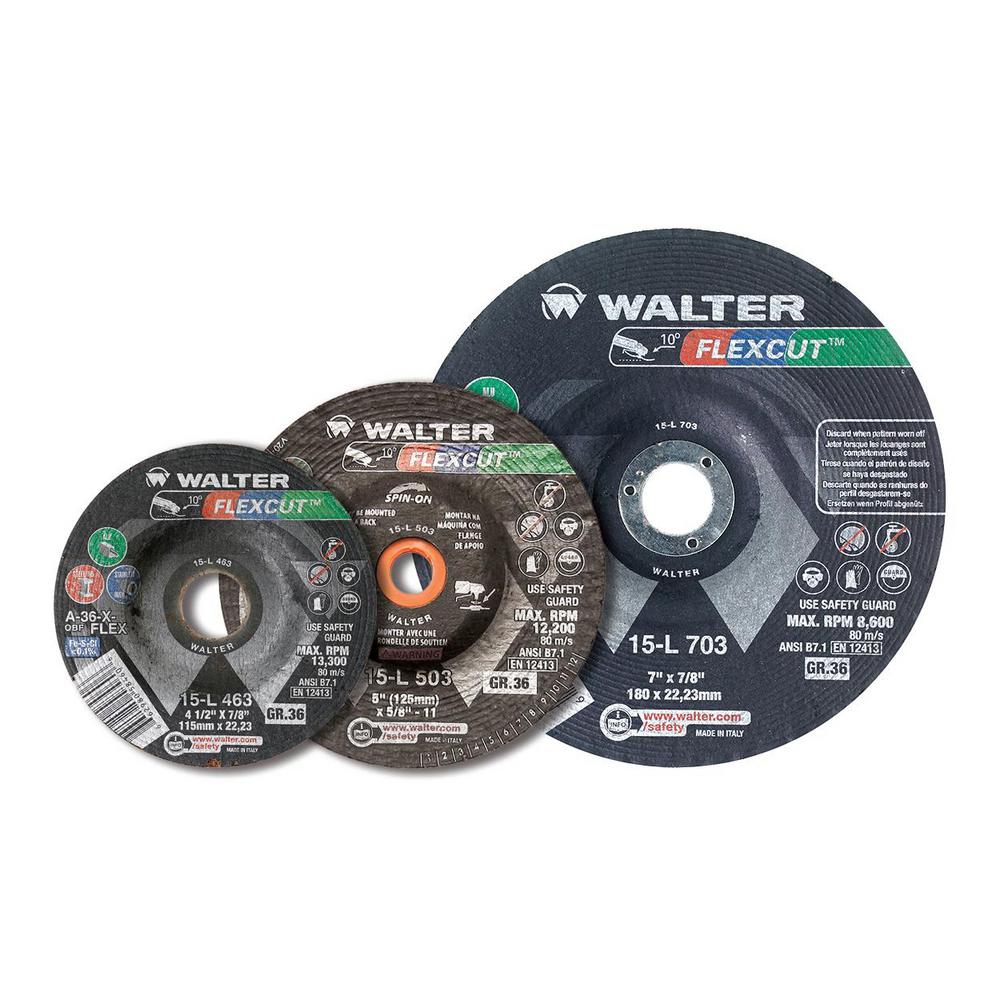 WALTER SURFACE TECHNOLOGIES FLEXCUT 3 in. x 3/8 in. Arbor GR36