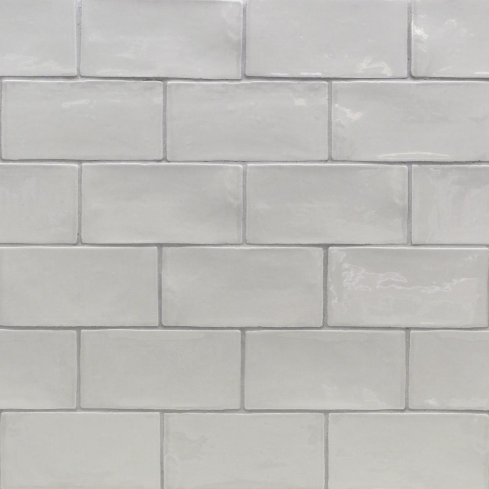 Splashback Tile  Catalina Gris 3 in x 6 in x 8 mm Ceramic 