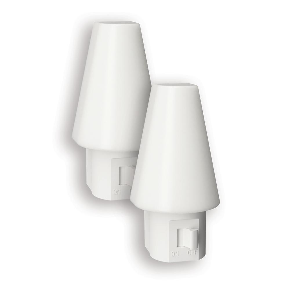 Westek Frosted Manual Switch LED Night Light (2Pack)NLTIPIF2 The