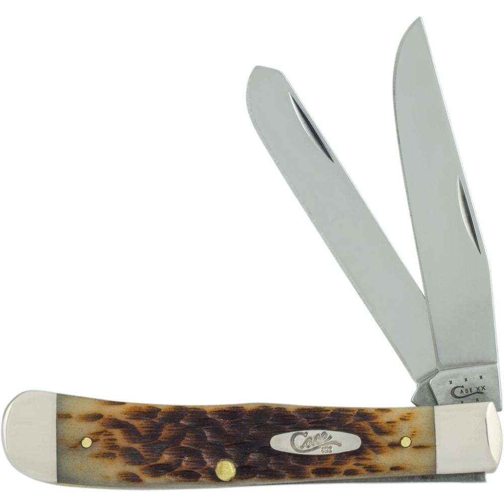 W R Case And Sons Cutlery Co Amber Bone Trapper Pocket