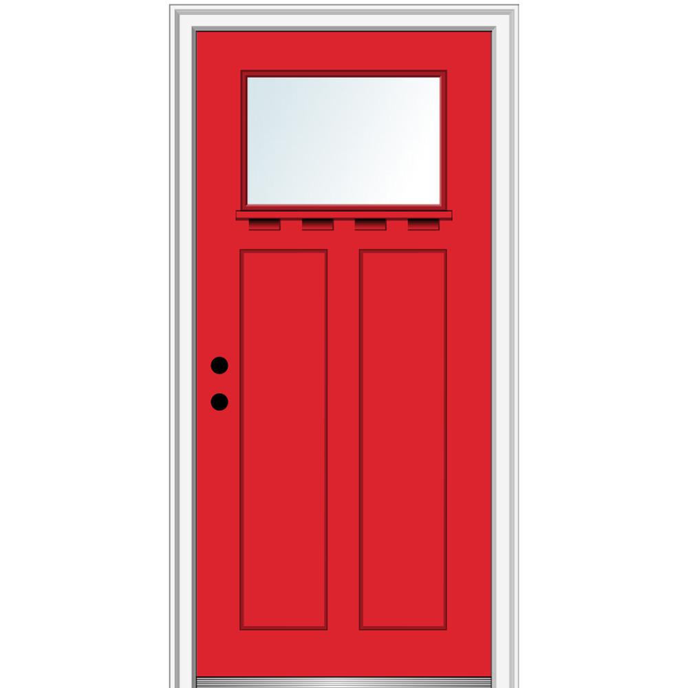 Mmi Door 32 In X 80 In Right Hand Inswing 1 Lite Clear Low E