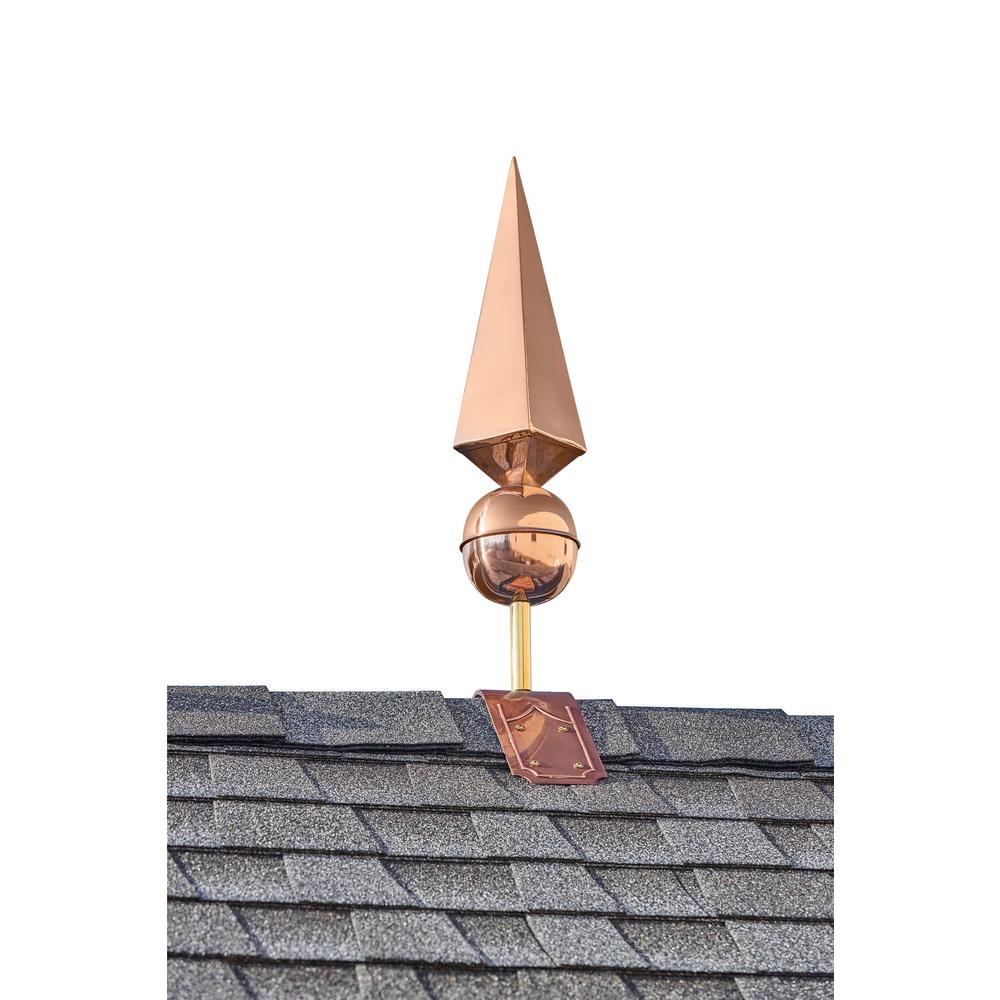 Good Directions Lancelot Pure Copper Finial With Decorative Copper