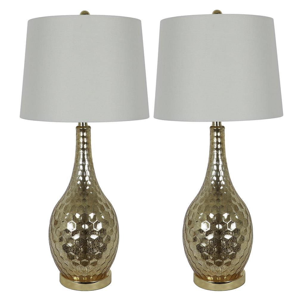 Gold Glass Table Lamps, Gold Table Lamp Sets
